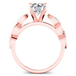 Sophora Diamond Matching Band Only (engagement Ring Not Included) For Ring With Round Center rosegold