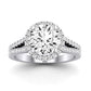 Silene Diamond Matching Band Only ( Engagement Ring Not Included) For Ring With Round Center whitegold