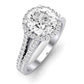 Silene Diamond Matching Band Only ( Engagement Ring Not Included) For Ring With Round Center whitegold