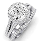 Silene Diamond Matching Band Only ( Engagement Ring Not Included) For Ring With Round Center whitegold