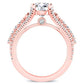 Sireli Diamond Matching Band Only (engagement Ring Not Included) For Ring With Round Center rosegold