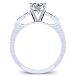 Venus Diamond Matching Band Only (engagement Ring Not Included) For Ring With Round Center whitegold