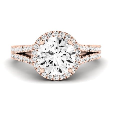 Silene Diamond Matching Band Only ( Engagement Ring Not Included) For Ring With Round Center rosegold