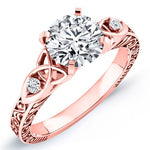 Venus Diamond Matching Band Only (engagement Ring Not Included) For Ring With Round Center rosegold
