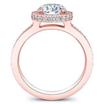 Quince Diamond Matching Band Only (engagement Ring Not Included) For Ring With Round Center rosegold
