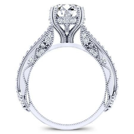 Tansy Diamond Matching Band Only (engagement Ring Not Included) For Ring With Round Center whitegold