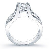Ilima Diamond Matching Band Only (engagement Ring Not Included) For Ring With Round Center whitegold
