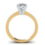 Lantana Cushion Moissanite Bridal Set yellowgold