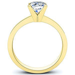 Lantana Cushion Moissanite Engagement Ring yellowgold
