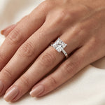 Lantana - GIA Natural Princess Diamond Engagement Ring
