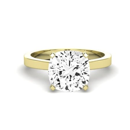 Lantana Moissanite Matching Band Only (engagement Ring Not Included) For Ring With Cushion Center yellowgold