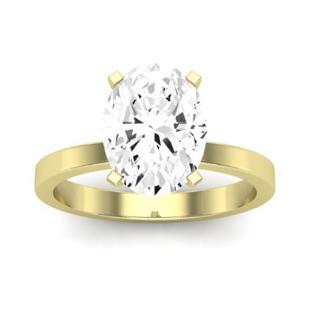 Lantana Diamond Matching Band Only (engagement Ring Not Included) For Ring With Oval Center yellowgold