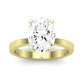 Lantana Moissanite Matching Band Only (engagement Ring Not Included) For Ring With Oval Center yellowgold