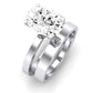 Lantana Moissanite Matching Band Only (engagement Ring Not Included) For Ring With Oval Center whitegold