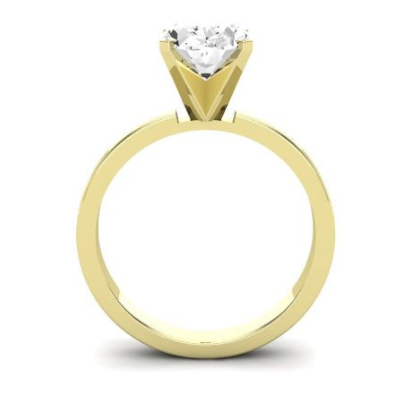 Lantana Moissanite Matching Band Only (engagement Ring Not Included) For Ring With Oval Center yellowgold