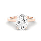 Lantana Moissanite Matching Band Only (engagement Ring Not Included) For Ring With Oval Center rosegold