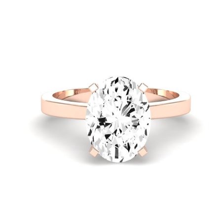 Lantana Diamond Matching Band Only (engagement Ring Not Included) For Ring With Oval Center rosegold