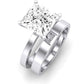 Lantana Moissanite Matching Band Only (engagement Ring Not Included) For Ring With Princess Center whitegold