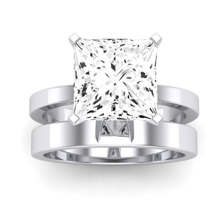 Lantana Diamond Matching Band Only (engagement Ring Not Included) For Ring With Princess Center whitegold