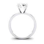 Lantana Moissanite Matching Band Only (engagement Ring Not Included) For Ring With Round Center whitegold