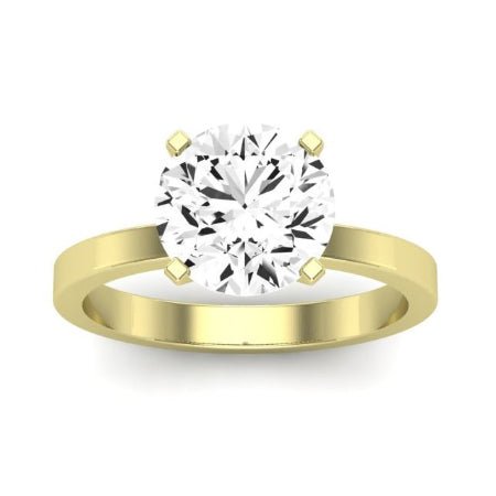 Lantana Moissanite Matching Band Only (engagement Ring Not Included) For Ring With Round Center yellowgold