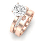 Lantana Moissanite Matching Band Only (engagement Ring Not Included) For Ring With Round Center rosegold