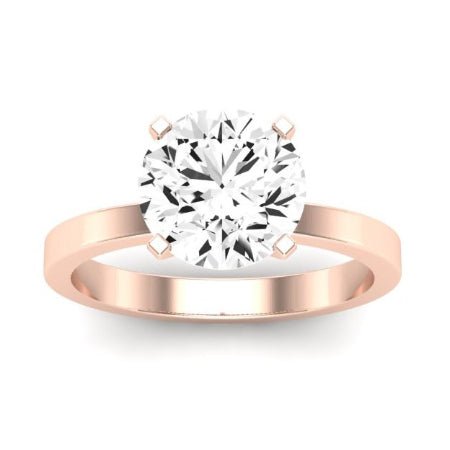 Lantana Moissanite Matching Band Only (engagement Ring Not Included) For Ring With Round Center rosegold