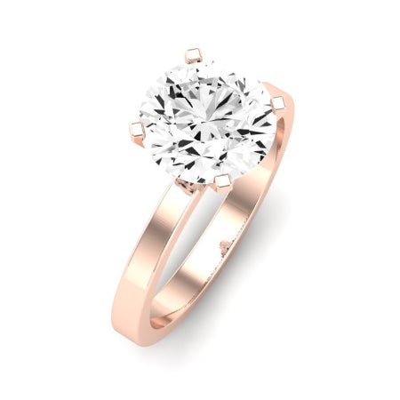 Lantana Moissanite Matching Band Only (engagement Ring Not Included) For Ring With Round Center rosegold