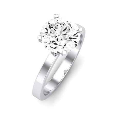 Lantana Moissanite Matching Band Only (engagement Ring Not Included) For Ring With Round Center whitegold