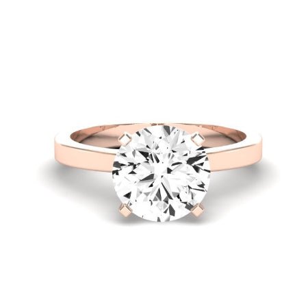 Lantana Diamond Matching Band Only (engagement Ring Not Included) For Ring With Round Center rosegold