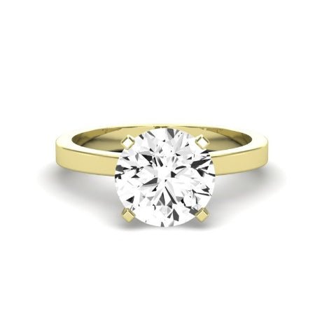 Lantana Moissanite Matching Band Only (engagement Ring Not Included) For Ring With Round Center yellowgold