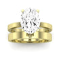 Lantana Oval Moissanite Bridal Set yellowgold