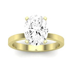 Lantana Oval Moissanite Engagement Ring yellowgold