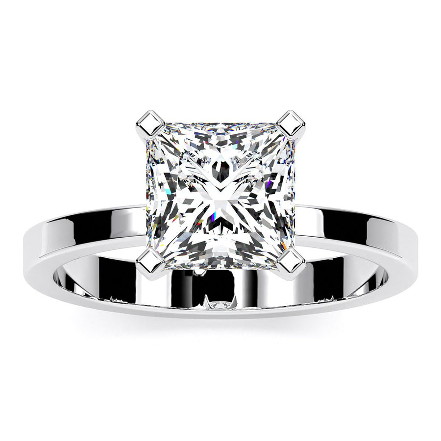 1.00 ct - Lantana - Princess Moissanite Engagement Ring