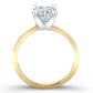 Lantana Round Diamond Engagement Ring (Lab Grown Igi Cert) yellowgold