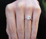 Lantana Round Diamond Engagement Ring (Lab Grown Igi Cert) whitegold