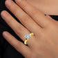 Huge Rock: 2ct Princess Lab Diamond Engagement Ring