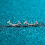 Larrisa Moissanite Earrings whitegold