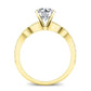 Laurel Cushion Diamond Bridal Set (Lab Grown Igi Cert) yellowgold