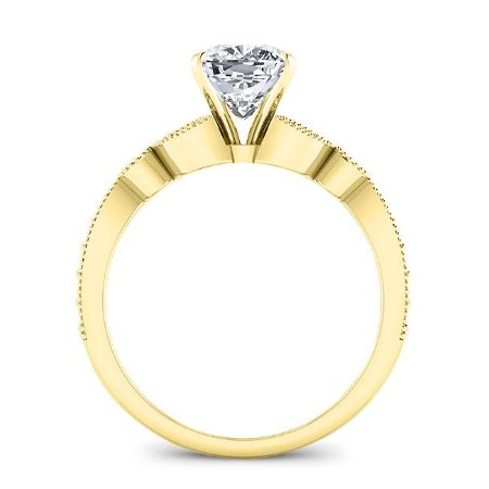 Laurel Diamond Matching Band Only (engagement Ring Not Included) For Ring With Princess Center yellowgold