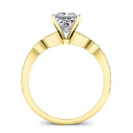 Laurel Round Diamond Bridal Set (Lab Grown Igi Cert) yellowgold