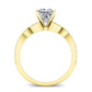 Laurel Round Diamond Bridal Set (Lab Grown Igi Cert) yellowgold