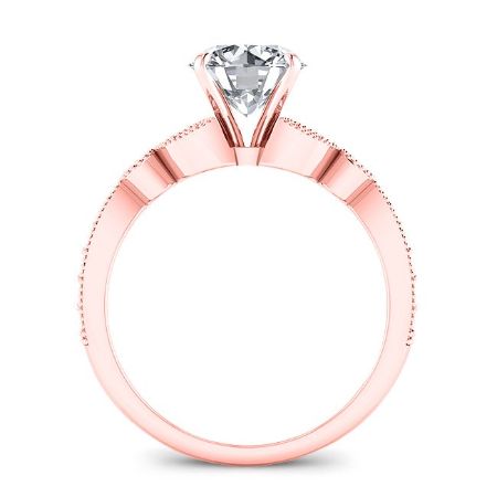 Laurel Round Diamond Bridal Set (Lab Grown Igi Cert) rosegold