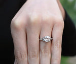 Laurel Round Diamond Engagement Ring (Lab Grown Igi Cert) whitegold