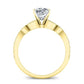 Laurel Moissanite Matching Band Only (engagement Ring Not Included) For Ring With Princess Center yellowgold