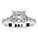 Laurel Princess Diamond Engagement Ring (Lab Grown Igi Cert) whitegold