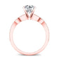 Laurel Round Diamond Bridal Set (Lab Grown Igi Cert) rosegold