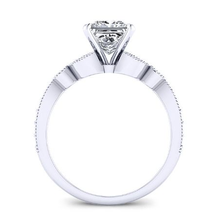 Laurel Round Diamond Bridal Set (Lab Grown Igi Cert) whitegold