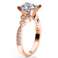 Laurel Princess Diamond Engagement Ring (Lab Grown Igi Cert) rosegold