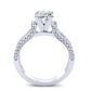 Lavender Cushion Diamond Bridal Set (Lab Grown Igi Cert) whitegold